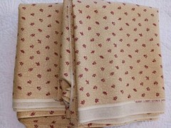 Gold & Deep Red Floral Print Quality Cotton Fabric Made in Japan Hobby Lobby 2 C