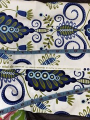 MICHAEL MILLER “LARGE WHIMSY DOOZIE” DC-4094 Blue & Green Pillow & Maxfield 1yd