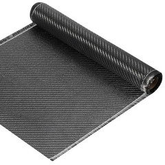 10ft x 12 Inch 3K 220g Black Carbon Fiber Fabric Roll 2×2 Twill Weave 1 PCS