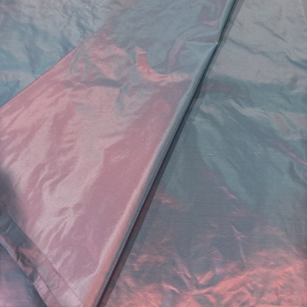 New Iridescent Taffeta Fabric 2 Color Blue & Purple 36” Wide By The Yard