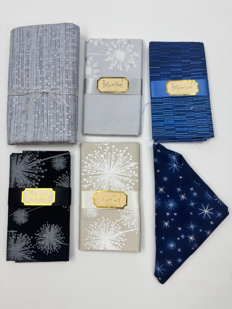 Lot of 4 Fat Quarters Queen Custom Creations Fabric + 2 other Quilting & Sewing