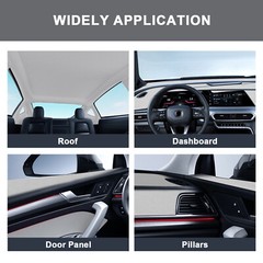 40/80/100” Headliner Fabric 60″W Car Roof Liner Replacement Foam Back for DIY