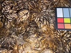 By 1/2 Yd Artisan Batiks Cornucopia Brown Tan Leaves Cotton Quilt Store Fabric