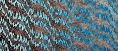 1 Yard Cut of Lunn Fabric Diagonal Ikat Ombre Batik 100% Cotton 2717 Turquoise