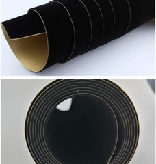 Self-Adhesive Felt Fabric 17.7″ x 78.7″ Black Velvet Drawer Liner for Crafts New