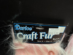 NWT Lot of 3 Darice Pink Craft Fun Fur 9″x12″ Crafts Puppets Sewing Creative