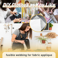Stitch Witchery 20 Sheets, 8″ x 12″ Fusible Webbing for Fabric Applique, Medium