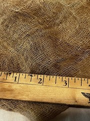 36” X 36” Piece Coffee Stained Primitive Cheesecloth Halloween Folk Art Crafts