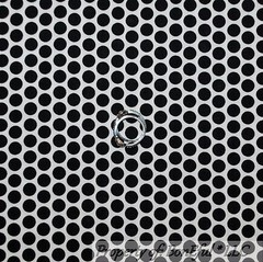 BonEful Fabric FQ Cotton Quilt White Black B&W Polka Dot Stripe Calico Xmas Tiny