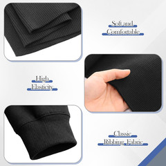 1 Pack Ribbing Fabric for Knit Cuffs, Thick Ribbing for Cuffs, Waistbands Neckli