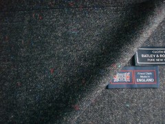 100% PURE NEW WOOL DONEGAL TWEED FABRIC – MADE IN HUDDERSFIELD ENGLAND = 2.0 m.