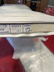 White Silky Satin Polyester Fabric 60″ W x 45″ Richlin Fabrics KCMO