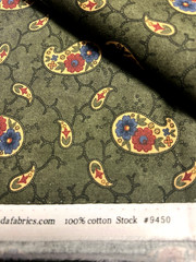 Moda Kansas Troubles “Paisley Park” Cotton Quilt Fabric 2014 OOP Lot 4.5 Yds.