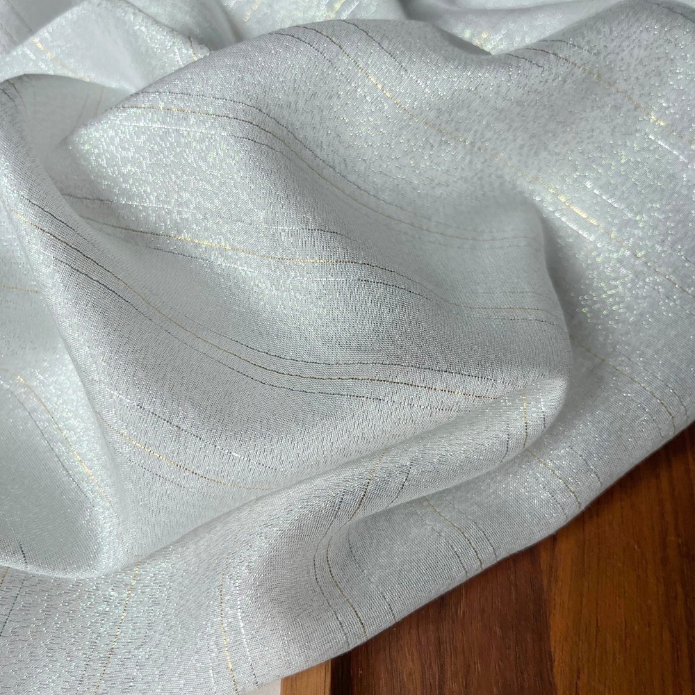 12MM Silk Rayon Colorful Shiny Striped Clothing Fabric Elegant Luxury For Women