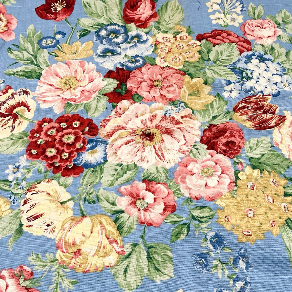 5th Avenue Designs Floral Garden Flower Bouquet Decor Fabric 27”x54” Protected