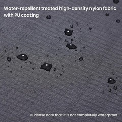 1 Yard x 57 Inch Dark Grey Ripstop Nylon – Lightweight, Water Resistant Fabric