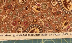 Vtg Cotton Fabric Horses & Cowboys Horseshoe Trail by Sara Khammash Half Yard