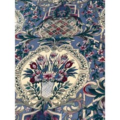 Vtg Margin Designs Upholstery Fabric Floral Vibrant Purple Lavender Chintz BTY