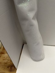White glitter Tulle fabric for Weddings Shower