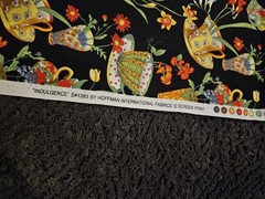 43 X 46 INDULGENCE S#4383 by Hoffman Intl Fabrics Tea Cups Flowers