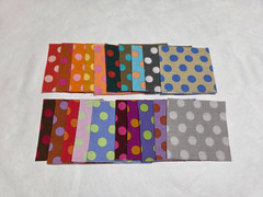 2.5 inch Mini Charm Packs- 40 Spots 2.5″ Squares, Kaffe Fassett Mini Charm