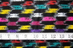 3/4 Yard Striped Paint Strokes on Back Woven Cotton Fabric 32″ X 59″