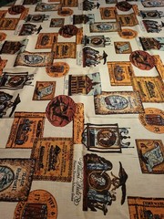 Vintage Fabric. Lightweight Cotton Canvas, Early American, Northeastern United