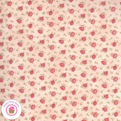 Moda SANCTUARY 44254 12 Pink Small Floral Roses 3 SISTERS Quilt Fabric