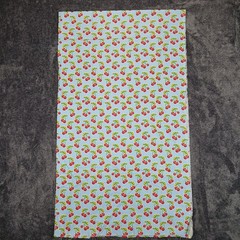 Waverly Inspirations Cherries Fabric Powder Blue Dots 2 Yards 44″ Cotton Retro