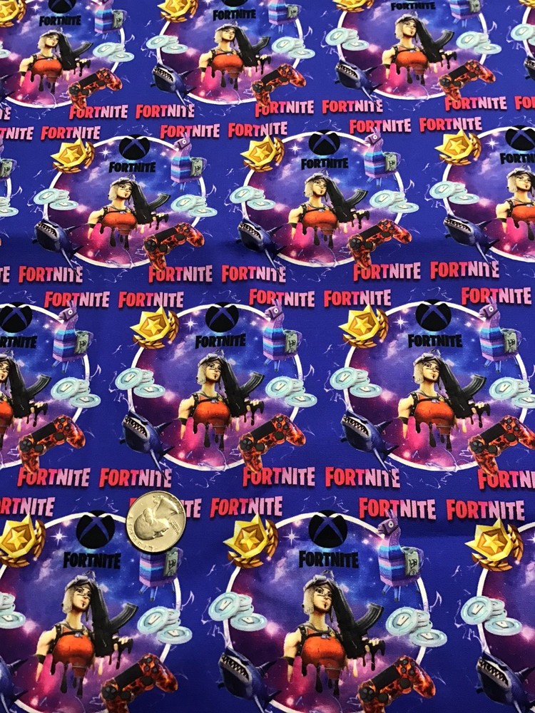 CUSTOM MADE…1 Yard FORTNITE Cotton Fabric 36” X 54”
