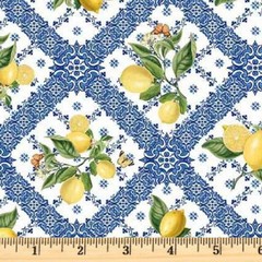Mediterranean Riviera Italian Mural White DDC11908 Cotton By Half Yard Cont Cuts