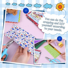 100 Pcs 8 X 8 Inch Cotton Fabric Squares No Repeat Floral Patchwork Fabric Pre C