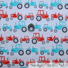 BonEful Fabric FQ Cotton Quilt Blue Teal Red White Navy Marine Water American US