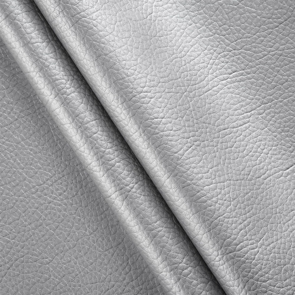 HYVAKUPPA Silver Faux Leather Fabric 2 Yards 55″W