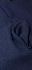 $38 for 2 Yards Real Wool Crepe Fabric Suiting, (Drapey) Color Medium Navy Blue