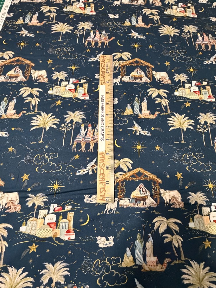 MODA 2026 Christmas Silent Night per yard 100% cotton fabric 36 x 44 Nativity 12