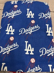 LA DODGERS MLB 100% COTTON Fabric 1 YARD 36×50 BRAND NEW DESIGN
