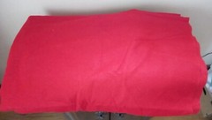 Red Non Woven Felt Fabric Large Cut Piece 1 Yd 7″x 1 Yd 2 Ft, Holiday Crafts