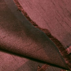 Maroon Merlot Dupioni Faux Silk Fabric 58″ By The Yard Two Tone Burgundy Black
