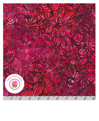 Kaufman GARDEN STYLE Artisan Batiks 20057 281 Red Pomegranate LUNN Quilt Fabric