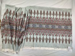 Thibaut Akola Stripe Fabric Aqua Blue 2023 Decorator 58″ Wide 102″ Long 2.8 Yds