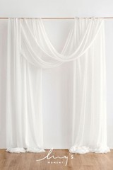 Ling’s Moment 32Ft x 30″ Extra Long Wrinkle-Free Wedding Arch Chiffon Draping…