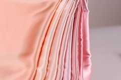 Peach Satin Charmeuse Fabric by the Yard, Silky Charmeuse for Bridal Fashion