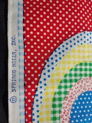 Vintage Spring Mills Children’s Print Fabric Cotton 2 Yards 72″ Wide By 22″ Tall