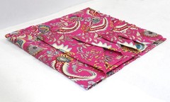 NO TARRIF CHARGES 100%✅ZK_327 Multi Hand Printed 100%Cotton 1 Yard Fabric