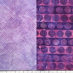 8 Fat Quarters Purple Patch Batik Lunn Fabric FQ Pack 100% Cotton Magenta Blue