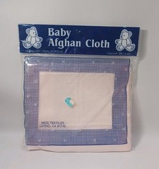 Baby Afghan Cloth MCG Textiles 18 Count 100% Acrylic 29″ x 45″ Cross Stitch