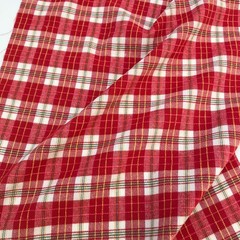 8 Pcs 18×22 Inch Red Plaid Fat Quarter Fabric 18 x 22 Inch,