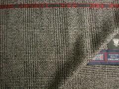 DORMEUIL 67% WOOL & 33% SILK JACKETING FABRIC “Dorsilk Red” Check/Plaid = 2.0 m.