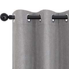 Taupe Linen Blackout Curtains 90 Inch Length 2 Panels Set for Bedroom Living …